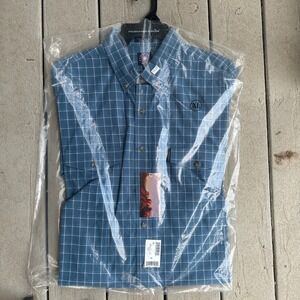 Panhandle Slim‎ Plaid Button Down Shirt Long Sleeve Western XL